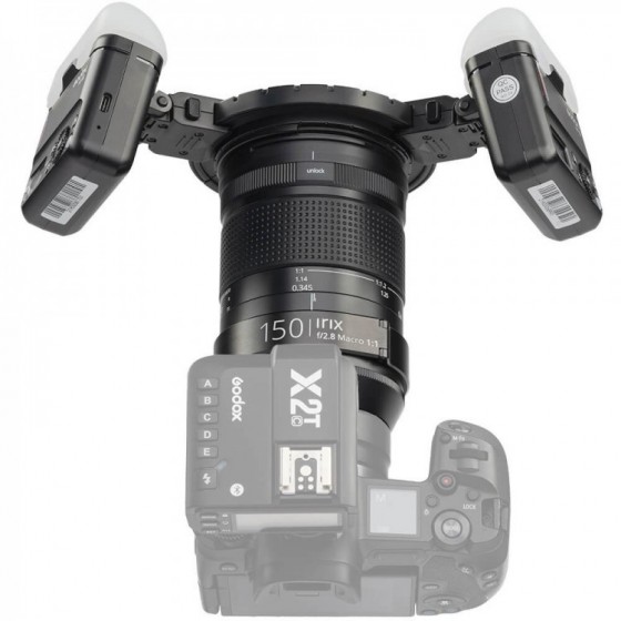 Kit Macro Irix 150mm + Godox MF12 K2 per Canon