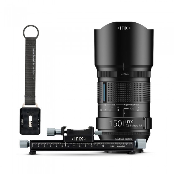 Irix zestaw 150mm Nikon F + szyna makro 180 + brelok