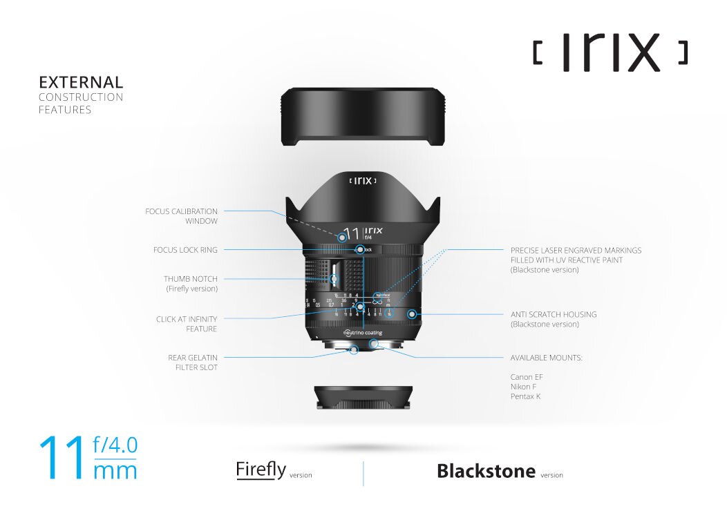 Irix Lens 11mm f/4 Blackstone for Canon | Official Irix brand store